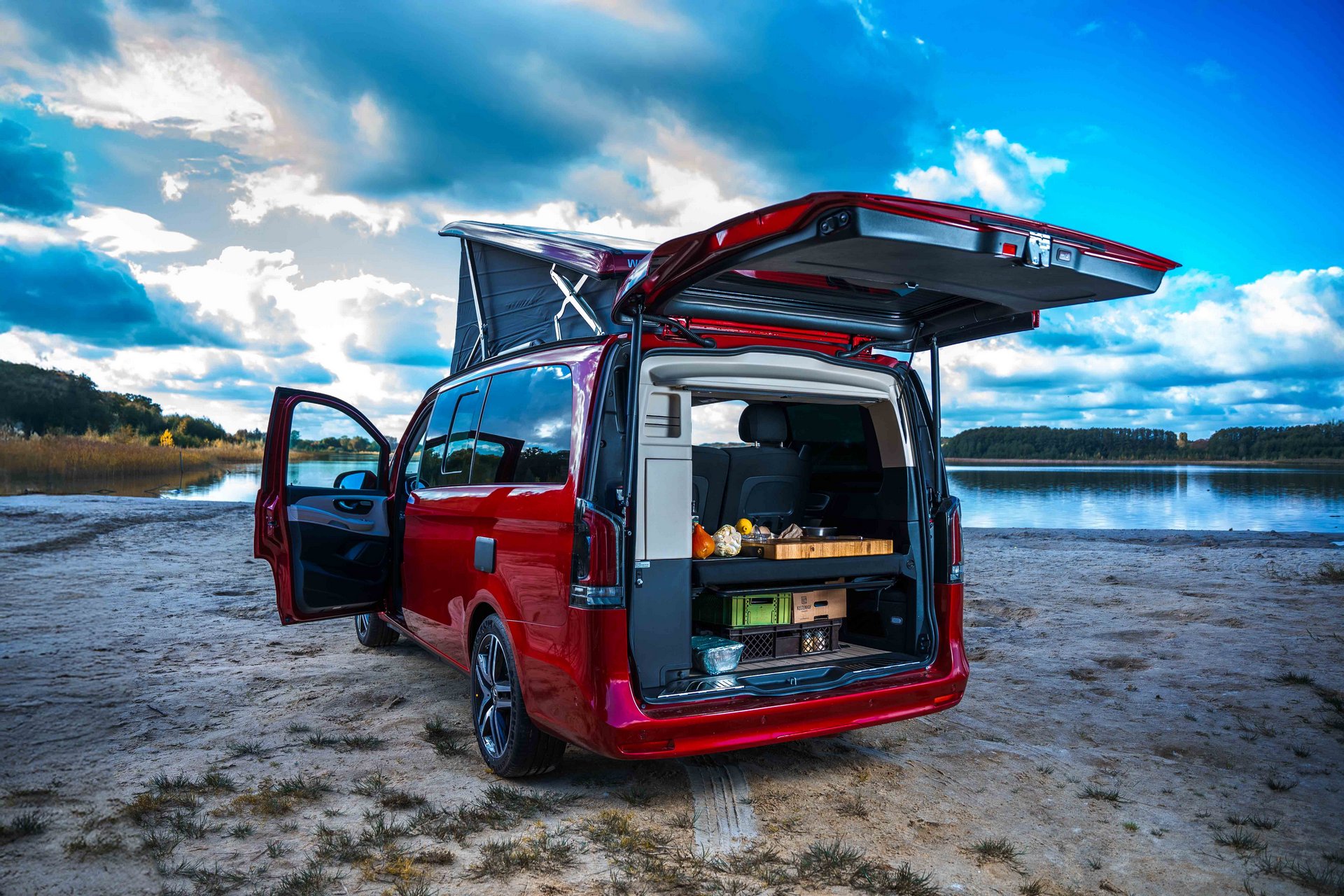 Mercedes Benz Car Marco Polo in the WIld, Outdoor Photoshoot